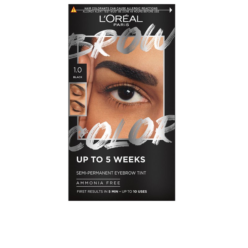 BROW COLOR tinta per sopracciglia 1.0-nero 4 u BROW COLOR tinta per sopracciglia 1.0-nero 4 u