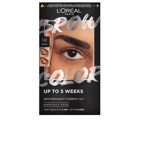 BROW COLOR tinta per sopracciglia 1.0-nero 4 u