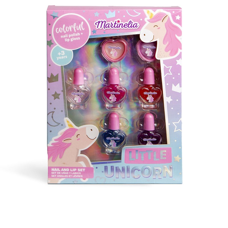 KLEINES EINHORN NÄGEL UND LIPPEN ETUI 7-tlg KLEINES EINHORN NÄGEL UND LIPPEN ETUI 7-tlg
