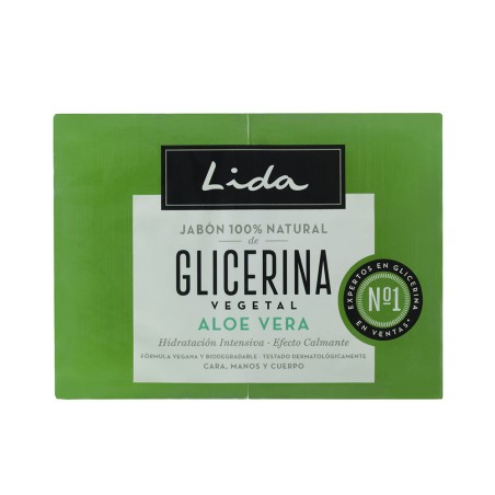 SAPONE NATURALE AL 100% GLICERINA E ALOE VERA LOTTO 2 x 125 gr