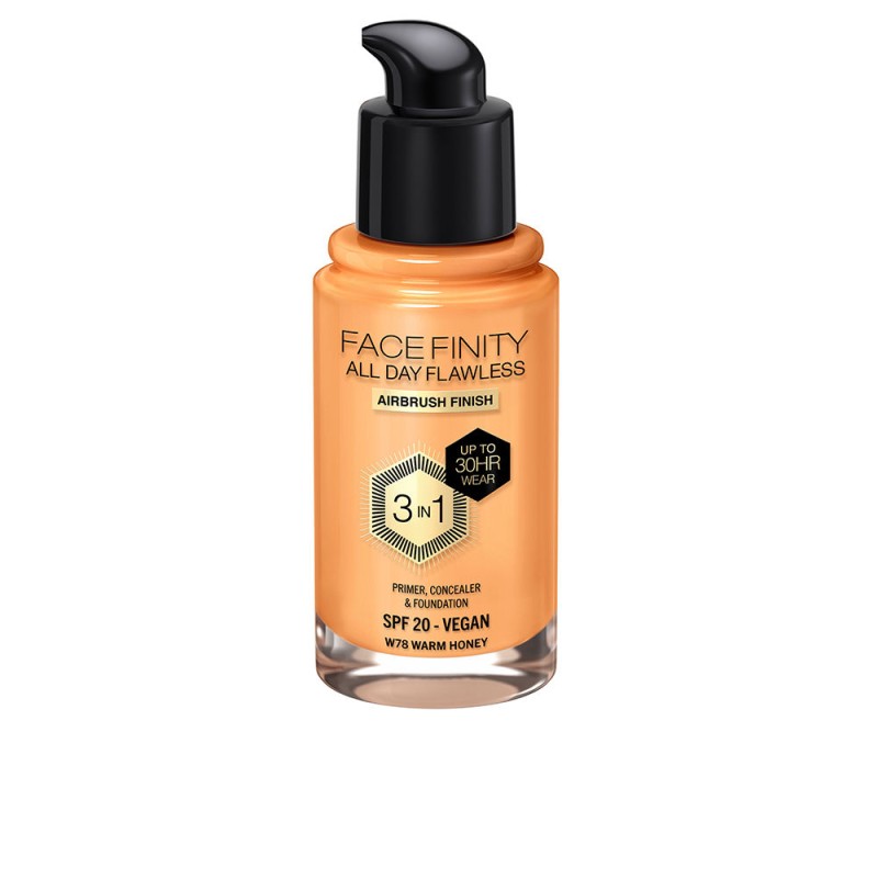 FACEFINITY ALL DAY FLAWLESS 3 IN 1 fondotinta W78-miele caldo 30 ml