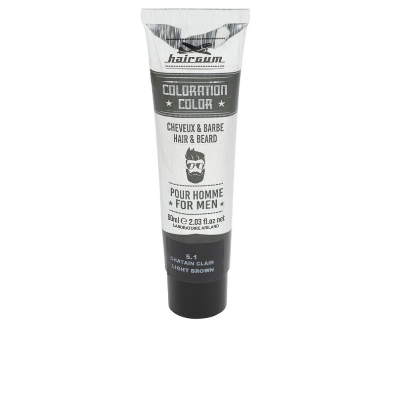 COLORATION teinture barbe et cheveux 5.1-Brun clair 60 gr COLORATION teinture barbe et cheveux 5.1-Brun clair 60 gr