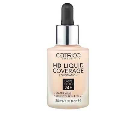 HD LIQUID COVERAGE FOUNDATION hält bis zu 24h 010-hellbeige 30 ml